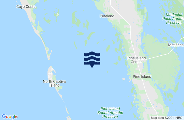 Mapa de mareas Pine Island Sound, United States