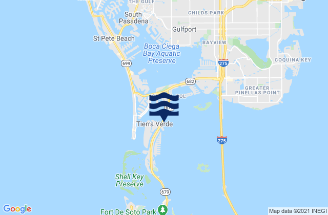 Mapa de mareas Pine Key (Pinellas Bayway bridge), United States