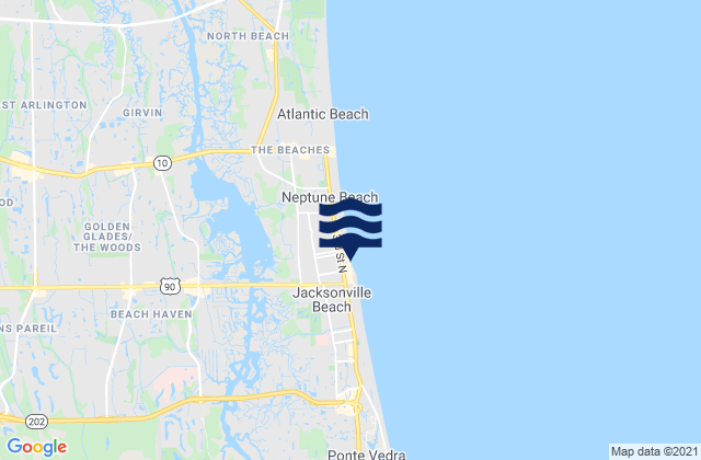 Mapa de mareas Piney Point, United States