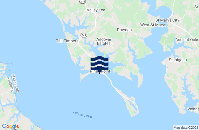 Mapa de mareas Piney Point, United States