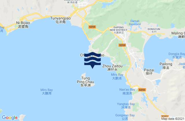 Mapa de mareas Ping Chau Hoi, Hong Kong