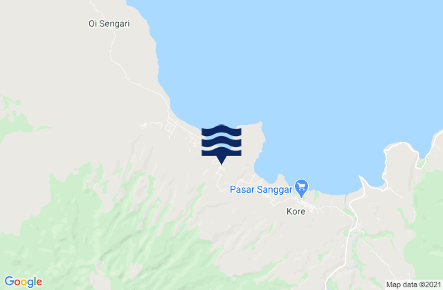 Mapa de mareas Piong, Indonesia