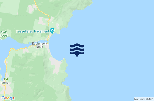 Mapa de mareas Pirates Bay, Australia