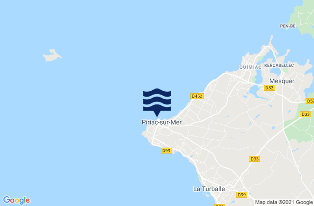 Mapa de mareas Piriac-sur-Mer, France