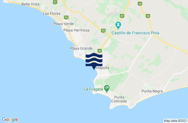 Mapa de mareas Piriápolis, Uruguay