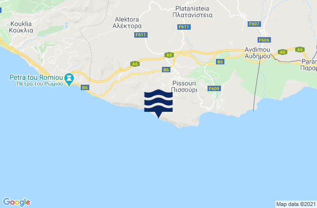 Mapa de mareas Pissoúri, Cyprus