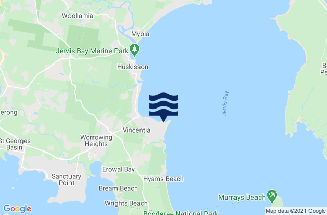 Mapa de mareas Plantation Point, Australia