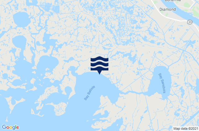 Mapa de mareas Plaquemines Parish, United States
