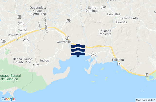 Mapa de mareas Playa Barrio, Puerto Rico