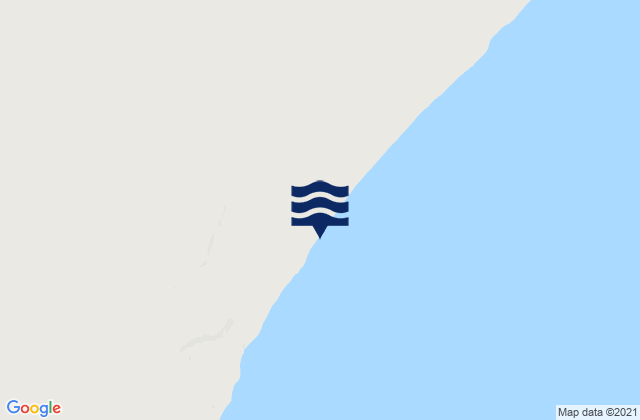 Mapa de mareas Playa Biarritz, Argentina