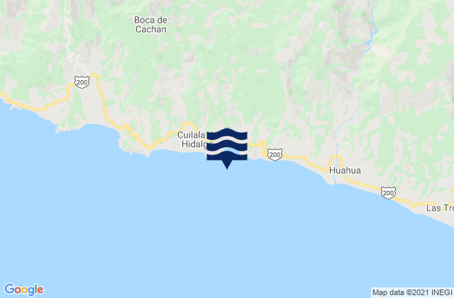Mapa de mareas Playa Carricitos, Mexico