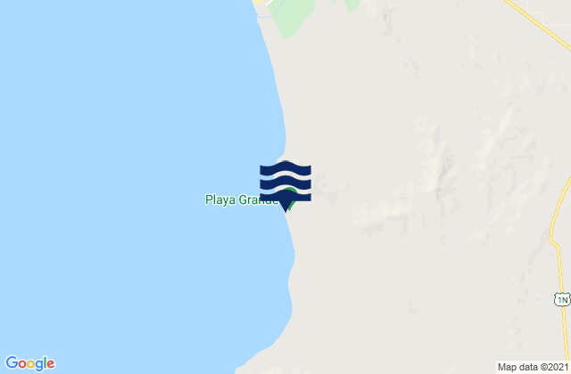 Mapa de mareas Playa Grande, Peru