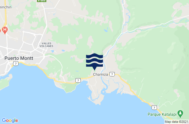 Mapa de mareas Playa Maitén, Chile