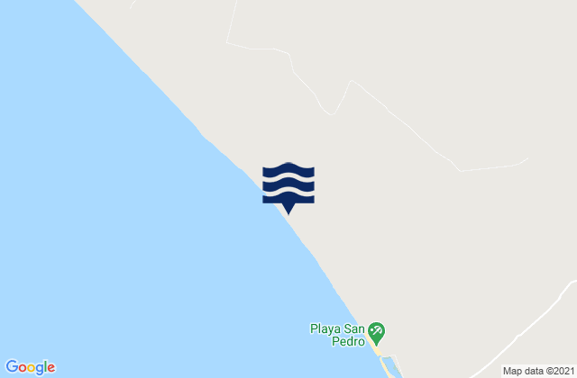 Mapa de mareas Playa San Pablo, Peru