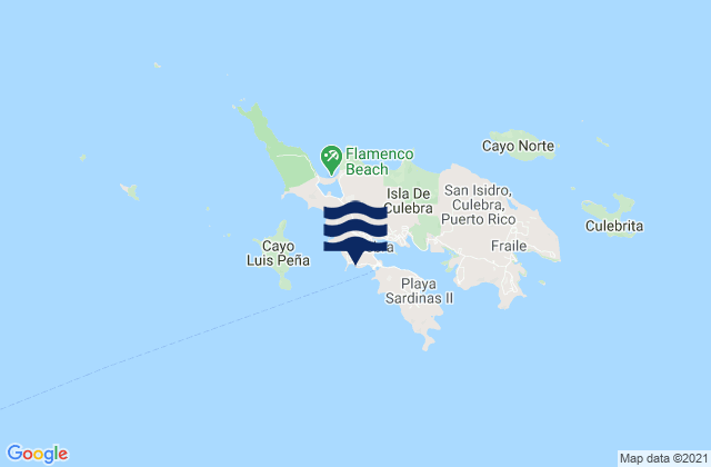 Mapa de mareas Playa Sardinas I Barrio, Puerto Rico
