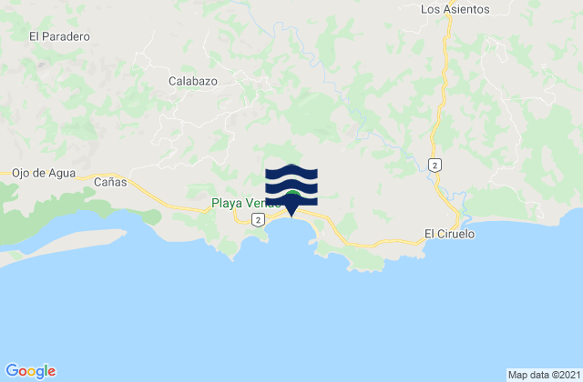 Mapa de mareas Playa Venado, Panama