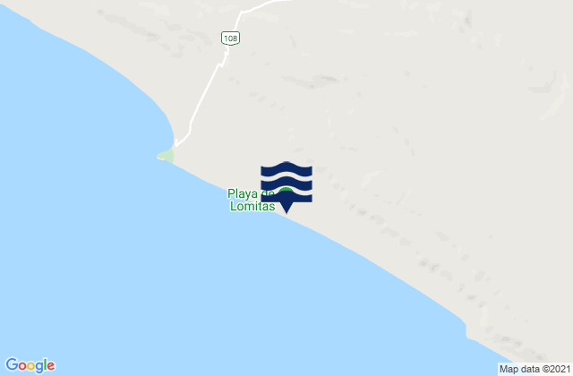 Mapa de mareas Playa de Lomitas, Peru