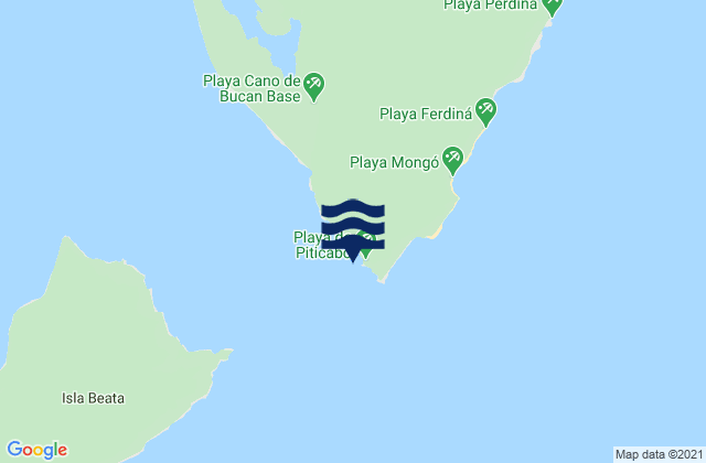 Mapa de mareas Playa de Piticabo, Dominican Republic