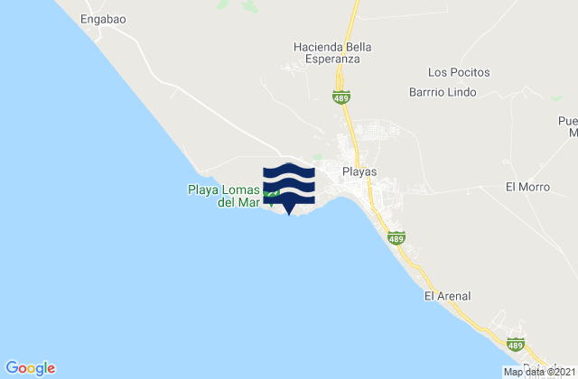 Mapa de mareas Playas (Guayaquil), Ecuador