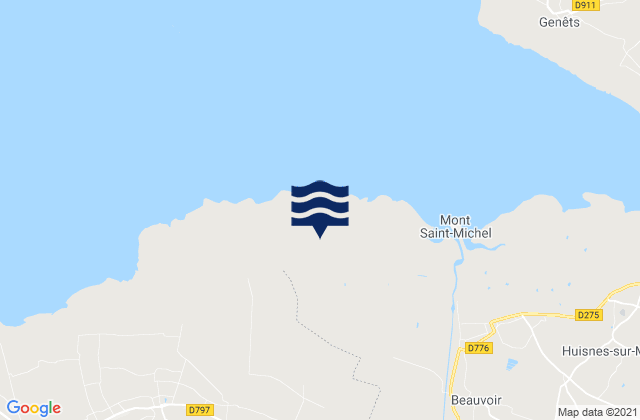 Mapa de mareas Pleine-Fougères, France
