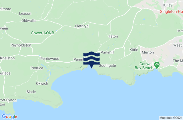 Mapa de mareas Pobbles Beach, United Kingdom