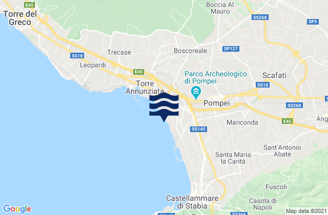 Mapa de mareas Poggiomarino, Italy