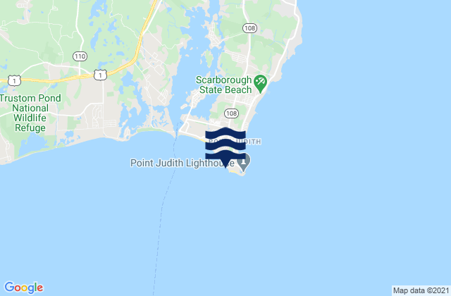 Mapa de mareas Point Judith Harbor Of Refuge, United States