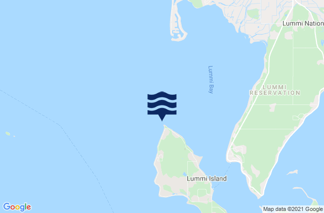 Mapa de mareas Point Migley (Lummi Island), United States