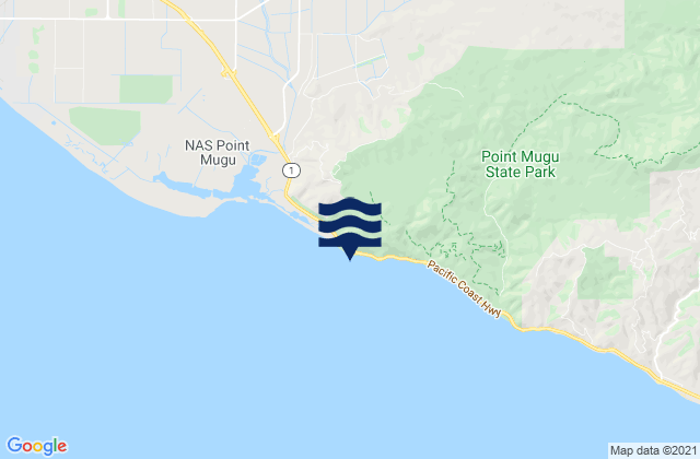 Mapa de mareas Point Mugu, United States