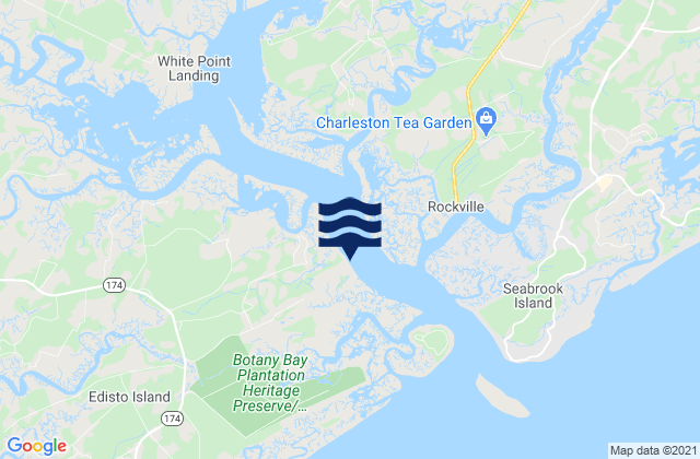 Mapa de mareas Point Of Pines, United States