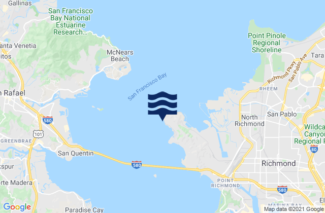 Mapa de mareas Point Orient, United States