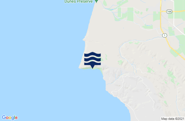 Mapa de mareas Point Sal State Beach, United States