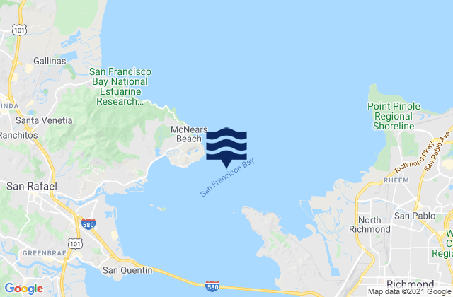 Mapa de mareas Point San Pedro 0.55 nmi. SE of, United States