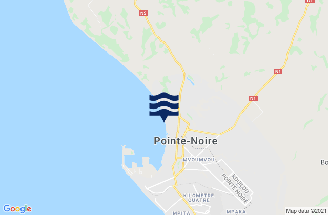 Mapa de mareas Pointe-Noire, Republic of the Congo