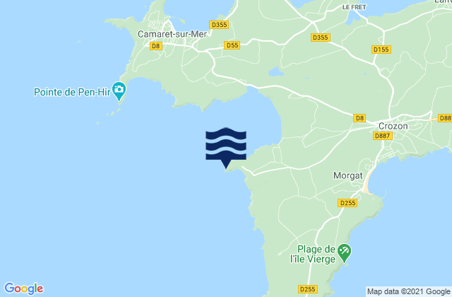 Mapa de mareas Pointe De Dinan, France