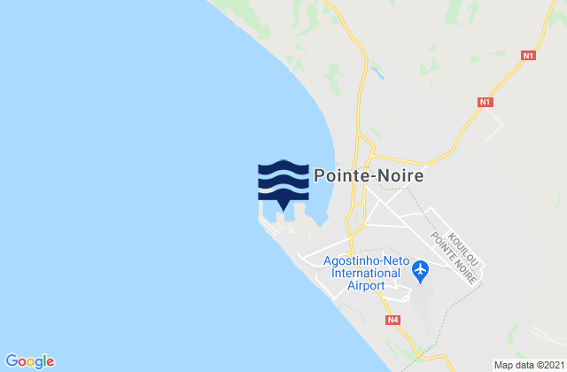 Mapa de mareas Pointe Noire, Republic of the Congo