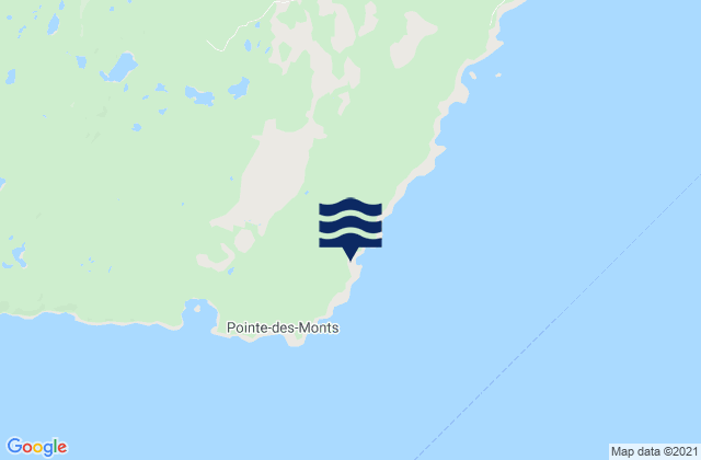 Mapa de mareas Pointe des Monts, Canada