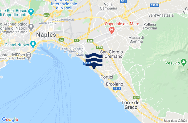 Mapa de mareas Pomigliano d'Arco, Italy