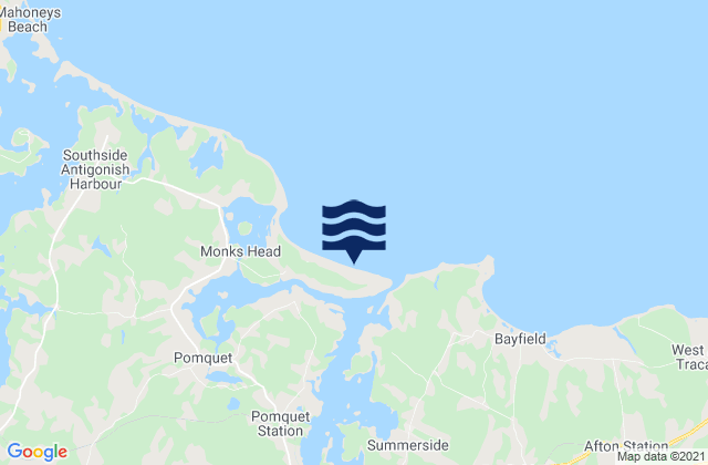 Mapa de mareas Pomquet Harbour, Canada