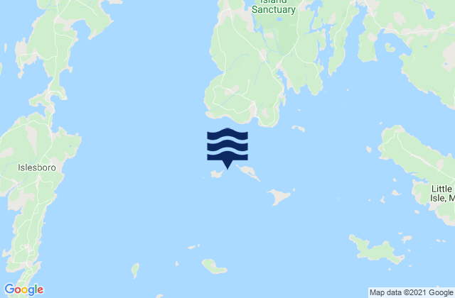 Mapa de mareas Pond Island-Western Island between, United States
