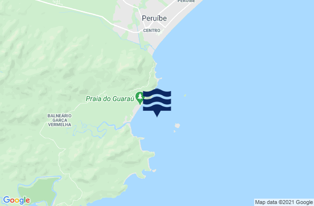 Mapa de mareas Ponta Paranapua, Brazil