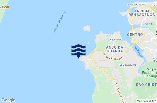 Mapa de mareas Ponta da Madeira, Brazil
