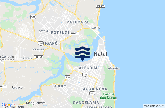Mapa de mareas Ponta do Cabeco, Brazil