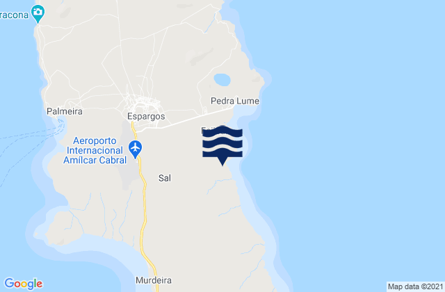 Mapa de mareas Ponta do Sino, Cabo Verde