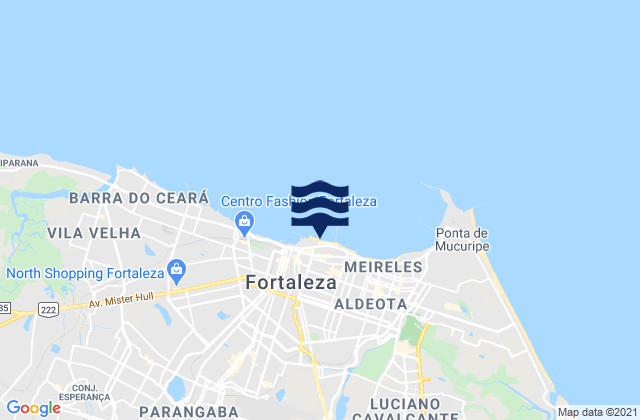 Mapa de mareas Ponte Metalica, Brazil