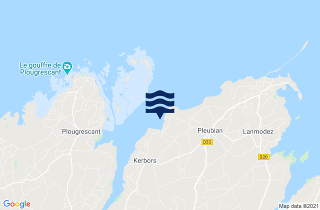 Mapa de mareas Port-Beni, France