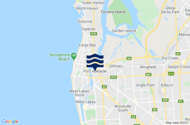 Mapa de mareas Port Adelaide, Australia