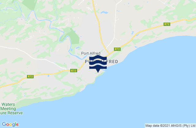 Mapa de mareas Port Alfred, South Africa