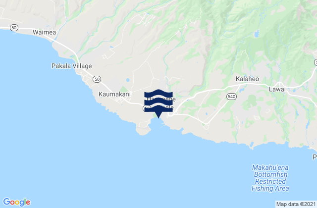 Mapa de mareas Port Allen (Hanapepe Bay), United States