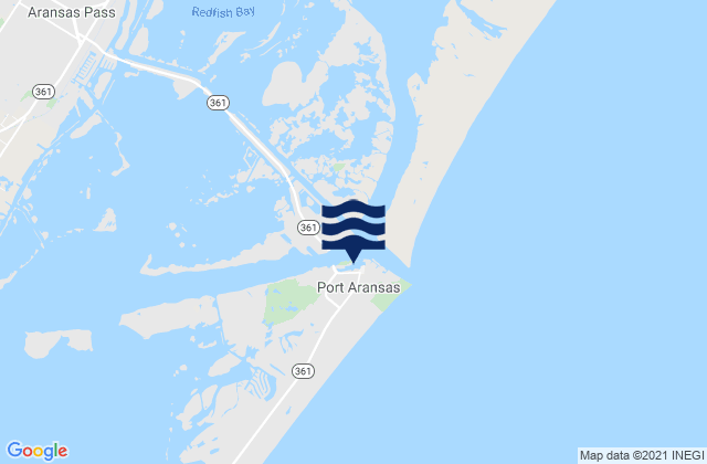 Mapa de mareas Port Aransas, United States